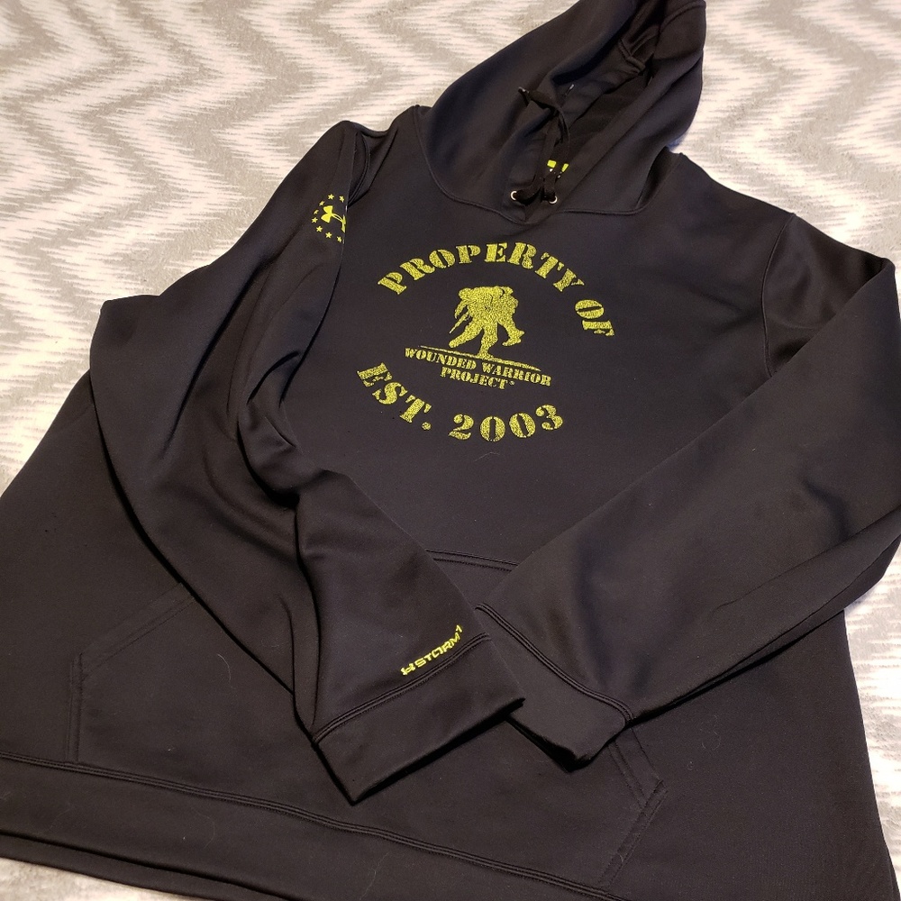 Plus Size Men's Under Armour Black Hoodie